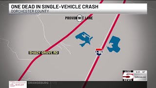VIDEO: Driver dies in single-vehicle Dorchester County crash