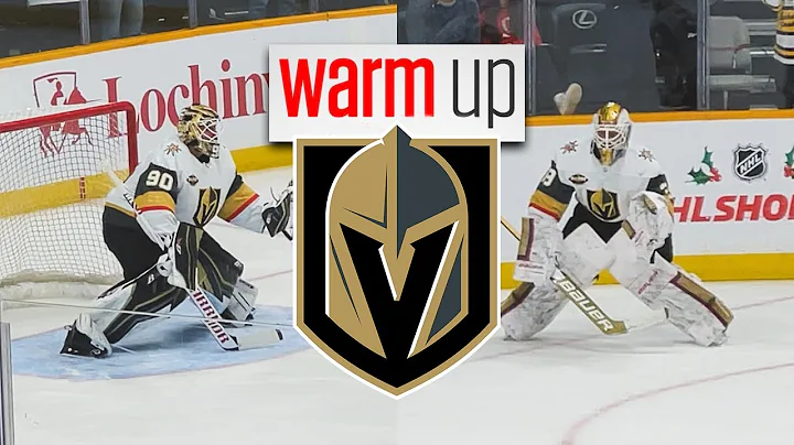 Warm Ups: Vegas Golden Knights Robin Lehner Lauren...