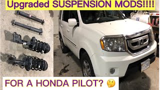 I SECRETLY TOOK MY WIFES 2011 HONDA PILOT | UPGRADED THE SUSPENSION | HOW TO REPLACE STRUTS SHOCKS