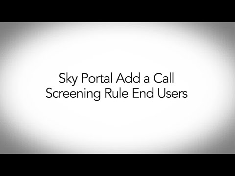 Mitel Account Portal: Add a Find Me Call Screening Rule: ShoreTel Sky