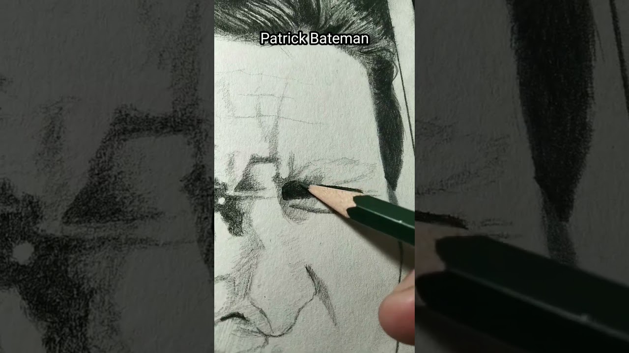 Drawing Sigma face of Patrick Bateman 