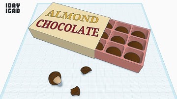 [1DAY_1CAD] ALMOND CHOCOLATE (Tinkercad : Design / Project / Education)