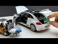 1:18 Scale Volkswagen Beetle Diecast Model Car Unboxing and Review