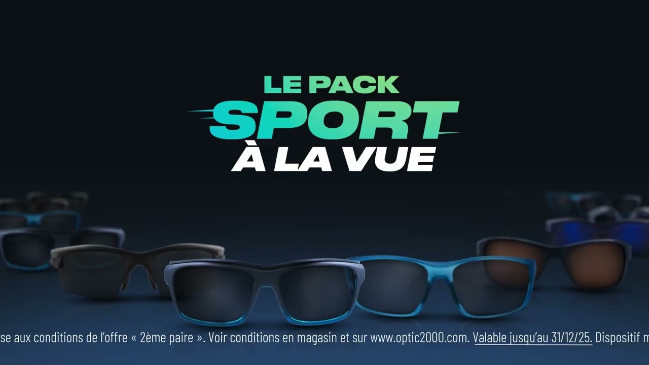 OPTIC 2000 – Pack sport à la vue votre deuxième paire sport à la vue à partir de 30 euros