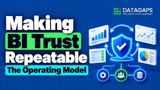 Making BI Trust Repeatable — The Operating Model