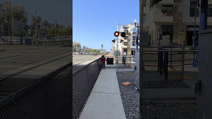 Trevor and the arrival of the Southbound Amtrak at...