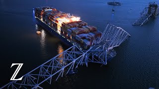Aufnahmen zeigen Brückeneinsturz in Baltimore