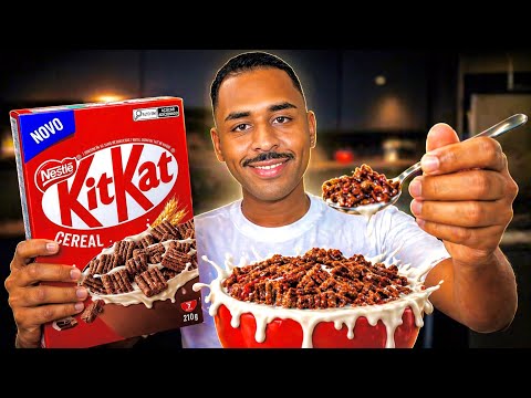 PROVEI O NOVO CEREAL KITKAT