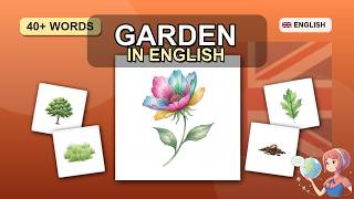 Garden Vocabulary in English | Visual Word Trainer with Pictures and Audio