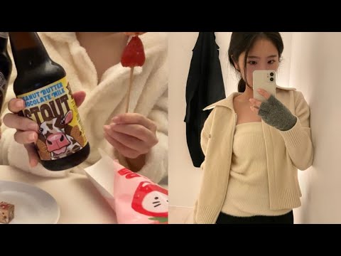 편의점 탕후루와 피넛버터초콜렛 맥주, 한남동 쇼핑 루틴, 비건 페스타 다녀온 후기 vlog