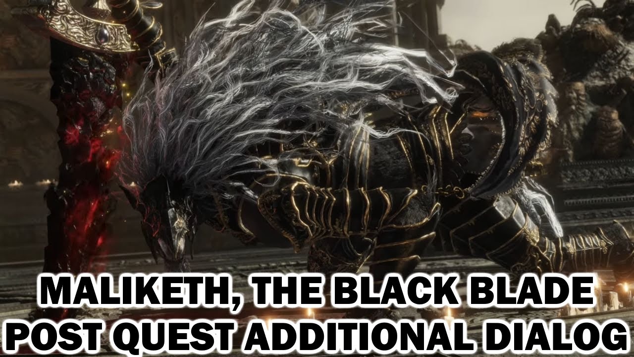 Elden Ring Gurranq / Maliketh Additional Dialog After All 9 Deathroots