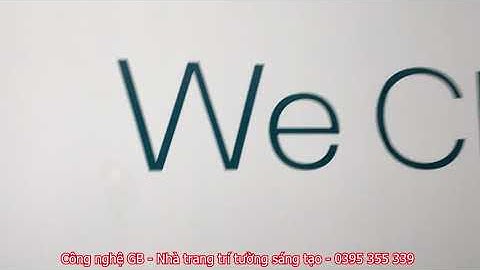 Vẽ tranh tường bằng máy IN phun mực UV trang trí văn phòng