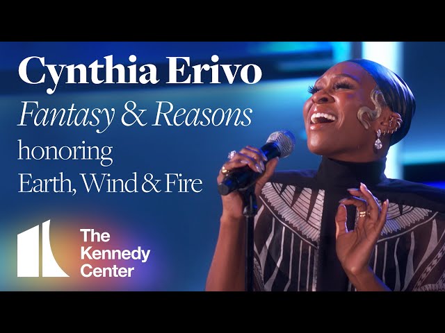 Cynthia Erivo - Fantasy u0026 Reasons (Earth, Wind u0026 Fire Tribute) | 2019 Kennedy Center Honors class=