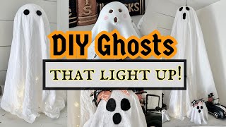 DIY GHOSTS FOR HALLOWEEN / SERIOUSLY EASY DIYS FOR A SPOOKY HALLOWEEN