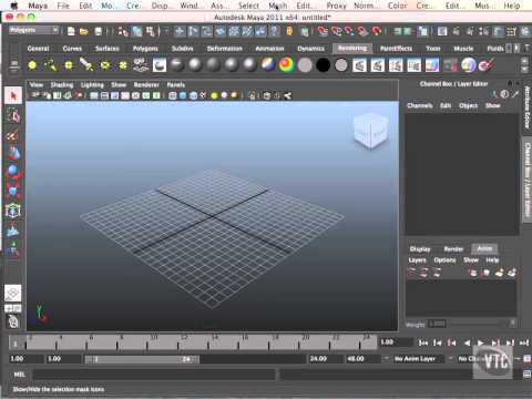 [Maya+Tutorial]  5 Menus & Tabs