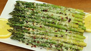 How to Make Roasted Garlic Parmesan Asparagus | Quick and Easy Asparagus Recipe