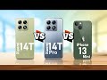 Xiaomi 14T VS Xiaomi 14T pro VS iPhone 13 Mini