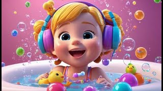 Splishy Splashy Bath Song Fun Bubbly Bathtime Rhyme For Kids Toddler Hygiene Song With Giggles