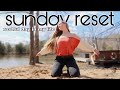 Sunday Reset | a much needed rest day, clothing declutter for spring, chatting by the lake