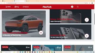Fnetech - Reviews system and Blog platform with Admin Dashboard &amp; Analysis
