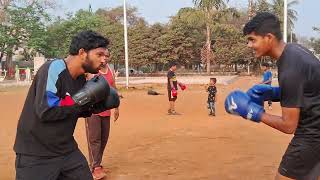 dura and Hari sparing cell 99897 91988 DMBC boxing club Indira Priyadarshini stadium Visakhapatnam