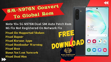Samsung N976N (Note 10+ 5G) U2 Dual Sim Auto Patcher Firmware OS 12 RESET, NO LOST NETWORK