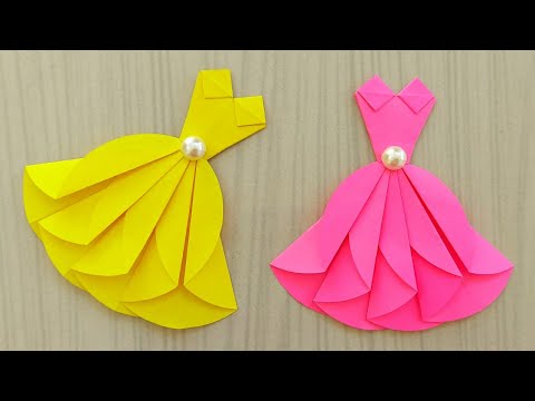 PAPER DOLLS WEDDING DRESS PAPERCRAFT HANDMADE DOLLS BRIDE FROCK  Paper  Crafts  YouTube