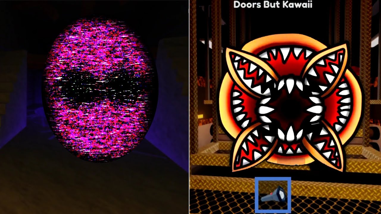 Roblox Doors Vs Doors But Kawaii Vs Doors On Budget Jumpscares 