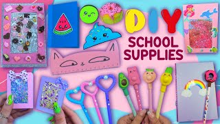 8 Diy Easy School Supplies - Glitter And Cute - Back To School Hacks And Crafts