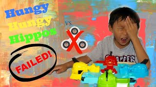 BAD IDEA FIDGET SPINNER vs HUNGRY HUNGRY HIPPOS FAILED, Game Night Blackguppy Black guppy