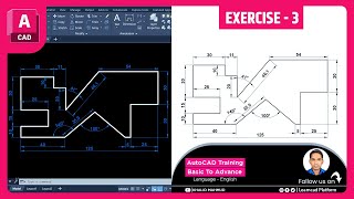 How to Create 2D Drawings in AutoCAD | From Basic to Advanced  Exercise - 3 @KHALIDMAHMUD