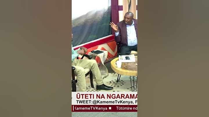 Kimani Ngunjiri kung'ethanira na Zack mbere ya camera