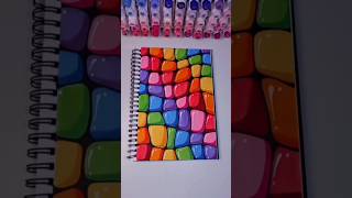 Full Satisfying Visual Art Idea With Paint Markers ! ✨🎨 Easy Art 😎 #artistomg #shorts #visualart Guide