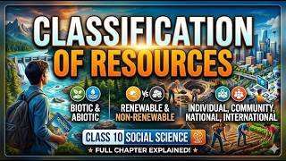 Classification of Resources | Resources and Developemnt class 10th Cbse | 2026-2027 |