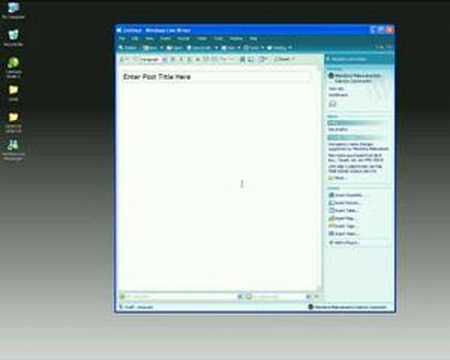 Post to a blog with Windows Live Writer