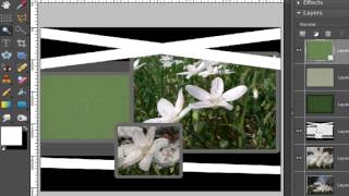 Digital Scrapbooking Template Tutorial (Flat)