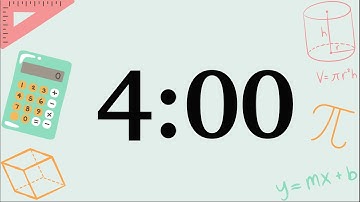 4 Minute Fun Math Timer (Soft Synth Tones at End)