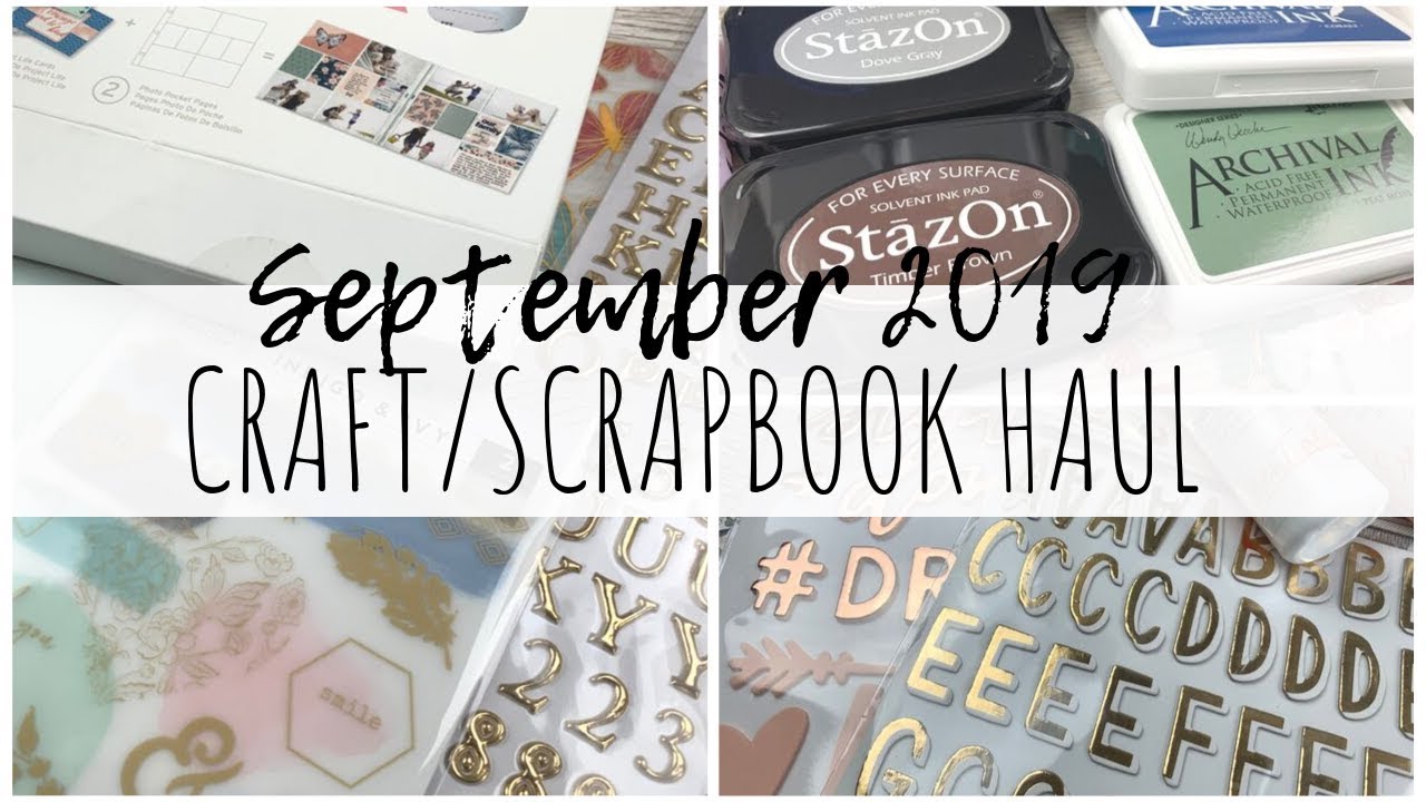 CRAFT / SCRAPBOOK HAUL | September 2019 | Hobbycraft, CraftStash, Hey Little Magpie | ms.paperlover