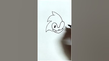 Sonic Drawing😍 How to draw Sonic drawing 😘 Sonic Draw ❣️#shorts