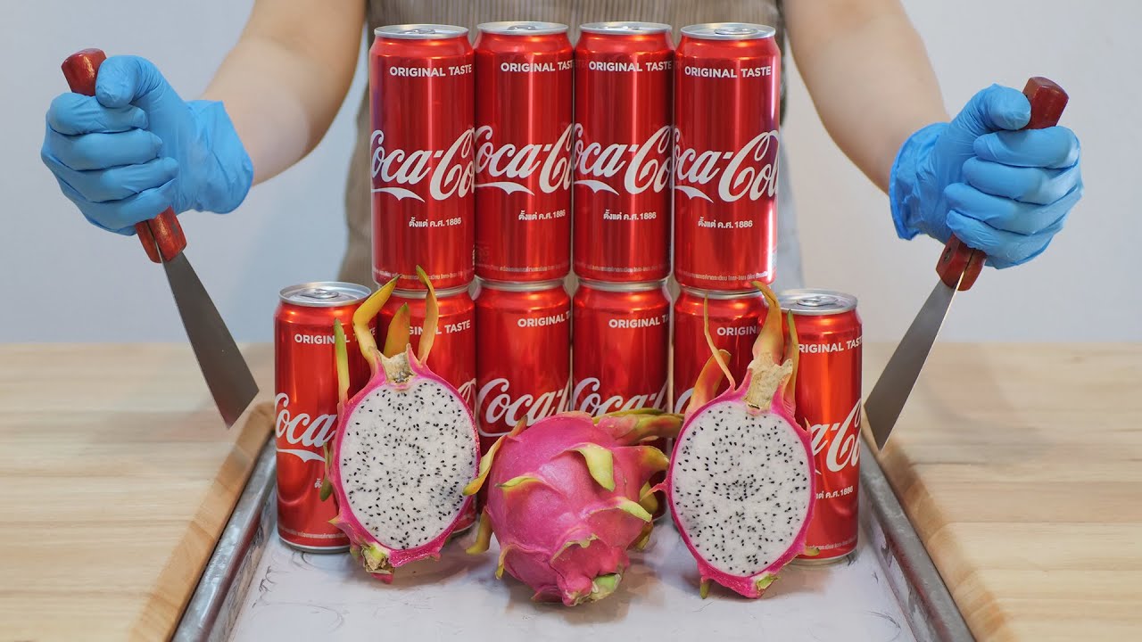 Coca Cola And Dragon Fruit Ice Cream Rolls アイスクリームロール ドラゴンフルーツ Ice Cream Lovers Youtube Coca Cola And Dragon Fruit Ice Cream Rolls アイスクリームロール ドラゴンフルーツ Ice Cream Lovers Youtube