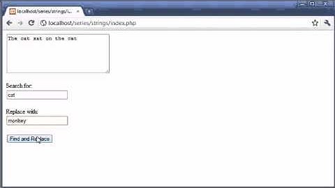 Beginner PHP Tutorial   56   Creating a Find and Replace Application Part 3
