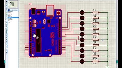 Secuencia de luces Arduino/Proteus (práctica 2B)