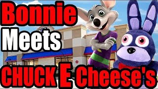 Fnaf Plush - Bonnie Meets Chuck E Cheese