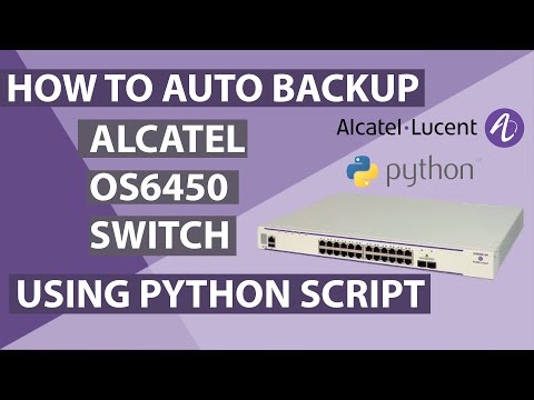 How to automatically backup Alcatel Lucent switch using Python Script.