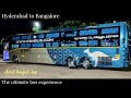 HYDERABAD TO BANGALORE BUS JOURNEY BY KSM ROADLINES VOLVO B11R CELESTE SLEEPER BUS | CABIN RIDE VLOG