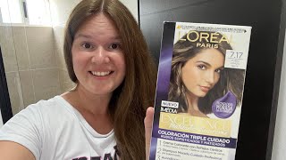 L'Oréal Paris 7.17 Матовый пепельный блонд, Excellence. Краска для волос. Руководство