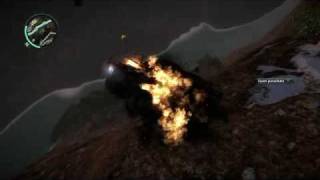 Just Cause 2 - Epic cliff crash