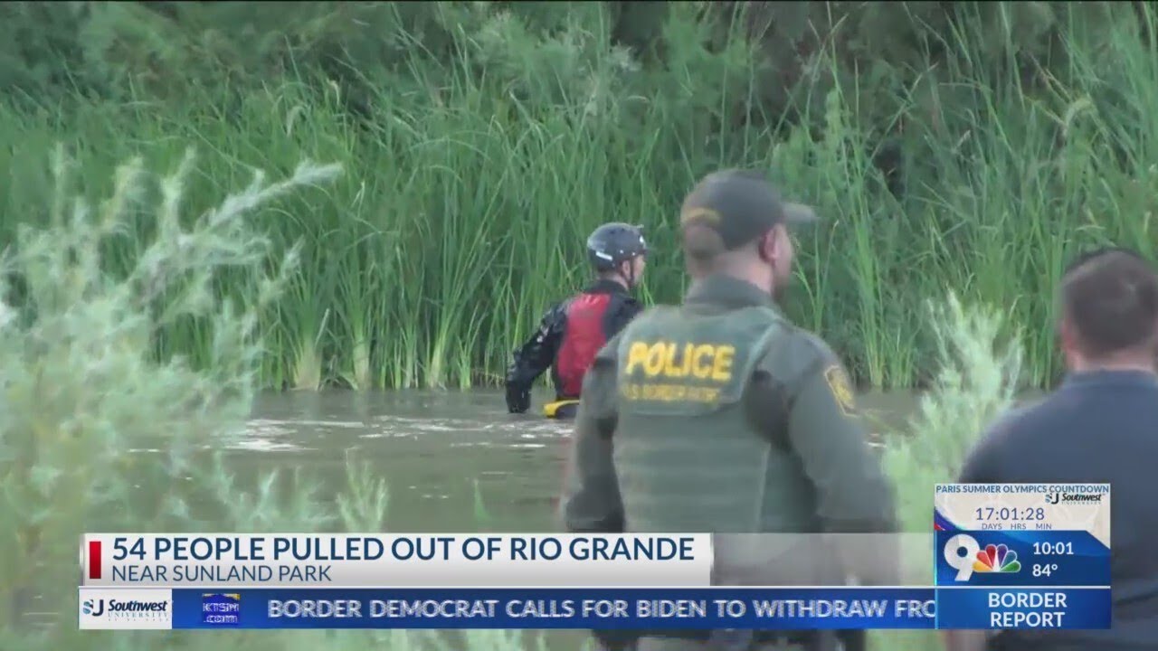 54 migrants rescued from Rio Grande - YouTube