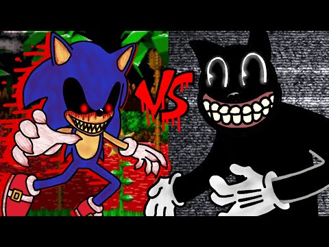 Cartoon Cat VS Sonic.EXE (FlipaClip Animation)