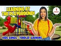 Toddler learning at the playground songs for kids nursery rhymes cassies corner